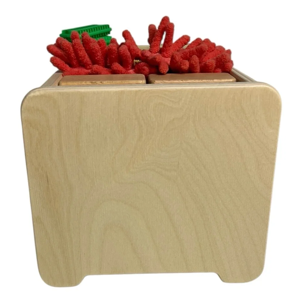 Lovevery Montessori Sensory Box Toy Guessing Game Wooden Analyst 46 47 48 MTH